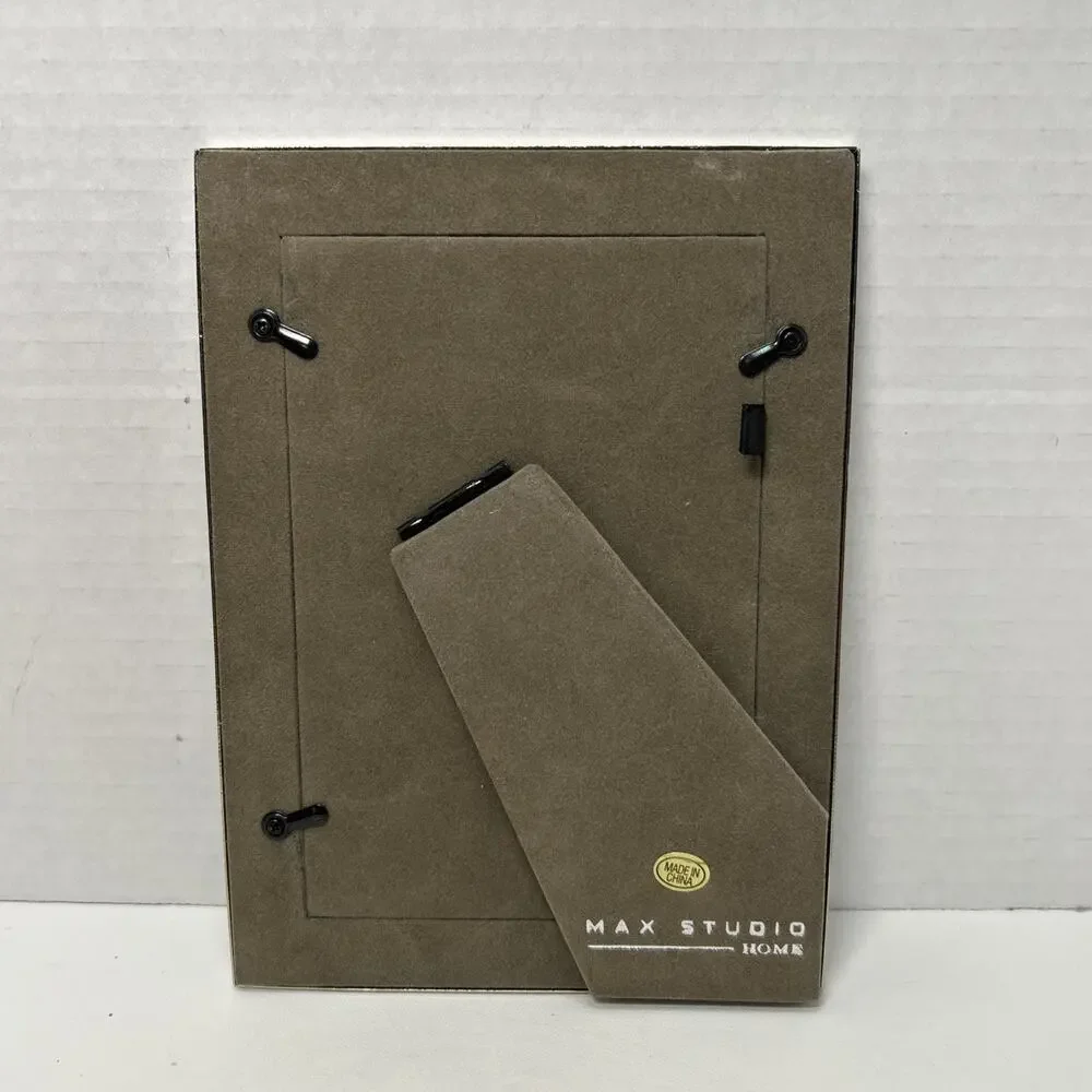 Silvertone Woven Picture Frame Max Studio 4x6
